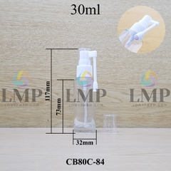 Chai thủy tinh đầu xịt mũi 360 độ