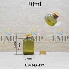 Chai thủy tinh vát nắp nhôm cuốn 30ml