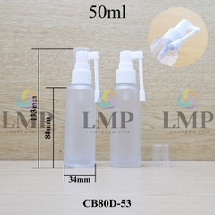 Chai thủy tinh đầu xịt mũi 360 độ