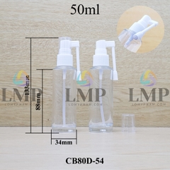 Chai thủy tinh đầu xịt mũi 360 độ