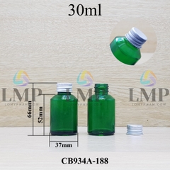 Chai thủy tinh vát nắp nhôm cuốn 30ml