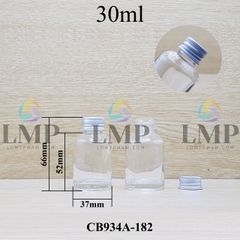 Chai thủy tinh vát nắp nhôm cuốn 30ml