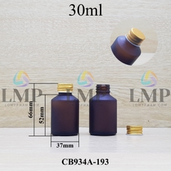 Chai thủy tinh vát nắp nhôm cuốn 30ml