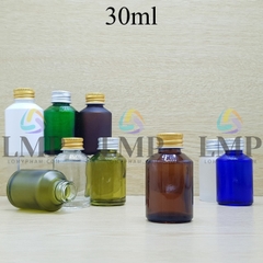 Chai thủy tinh vát nắp nhôm cuốn 30ml
