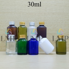 Chai thủy tinh vát nắp nhôm cuốn 30ml