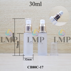 Chai thủy tinh đầu xịt giọt xi