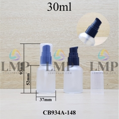 Chai thủy tinh vát đầu xịt giọt 1 viền 30ml