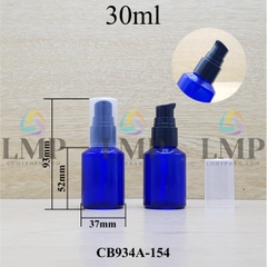 Chai thủy tinh vát đầu xịt giọt 1 viền 30ml
