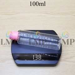 Chai PET vai ngang nắp bật trơn mờ 100ml