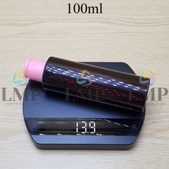 Chai PET vai ngang nắp bật trơn mờ 100ml