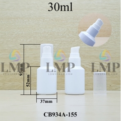Chai thủy tinh vát đầu xịt giọt 1 viền 30ml