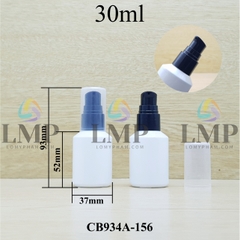 Chai thủy tinh vát đầu xịt giọt 1 viền 30ml