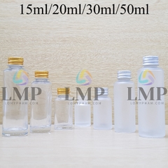 Chai thủy tinh nắp nhôm cuốn