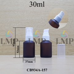 Chai thủy tinh vát đầu xịt giọt 1 viền 30ml
