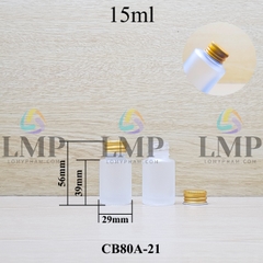 Chai thủy tinh nắp nhôm cuốn