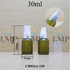 Chai thủy tinh vát đầu xịt giọt 1 viền 30ml