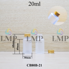 Chai thủy tinh nắp nhôm cuốn