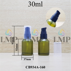 Chai thủy tinh vát đầu xịt giọt 1 viền 30ml
