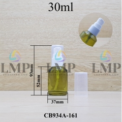 Chai thủy tinh vát đầu xịt giọt 1 viền 30ml