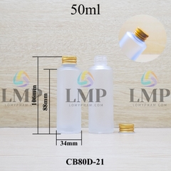 Chai thủy tinh nắp nhôm cuốn