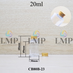 Chai thủy tinh nắp nhôm cuốn