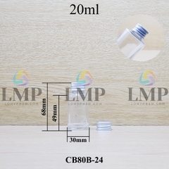 Chai thủy tinh nắp nhôm cuốn