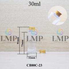 Chai thủy tinh nắp nhôm cuốn