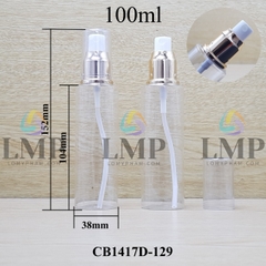 Chai PETG vai ngang đầu phun sương xi