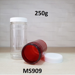 Hũ viên nang nắp trắng sọc 250g