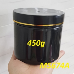 Hũ kem đen viền vàng 450g