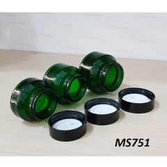Hũ TT rêu đậm vát nắp đen