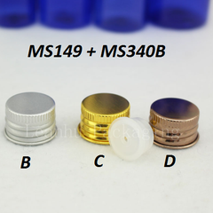 Chai xanh lá vai ngang nắp nhôm cuốn 100ml