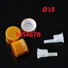 Nắp vàng - đen - bạc 2 viền Ø18
