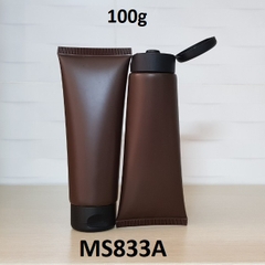 Tuýp nâu mờ nắp đen 100g