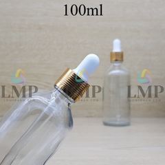 Chai tinh dầu nắp bóp khoen nhôm 100ml