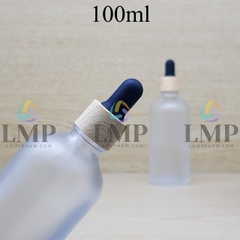Chai tinh dầu phun mờ nắp bóp khoen vân gỗ 100ml