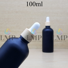 Chai tinh dầu phun mờ nắp bóp khoen vân gỗ 100ml