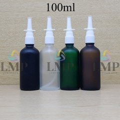 Chai tinh dầu phun mờ xịt mũi vuông thẳng 100ml