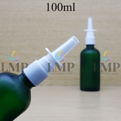Chai tinh dầu phun mờ xịt mũi vuông thẳng 100ml
