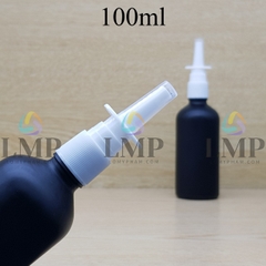 Chai tinh dầu phun mờ xịt mũi vuông thẳng 100ml