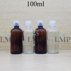 Chai tinh dầu nắp bật sọc 100ml
