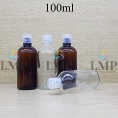 Chai tinh dầu nắp bật sọc 100ml