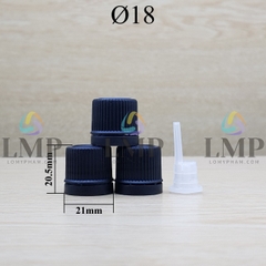 Nắp nhựa mỏng Ø18 ( kèm nút chặn )