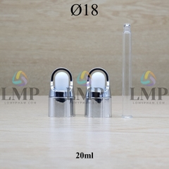 Nắp bóp quai xách Ø18 ( kèm ống thủy tinh )