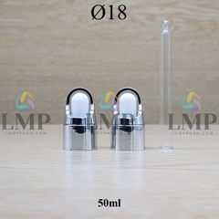 Nắp bóp quai xách Ø18 ( kèm ống thủy tinh )