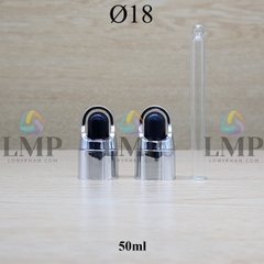 Nắp bóp quai xách Ø18 ( kèm ống thủy tinh )