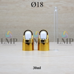 Nắp bóp quai xách Ø18 ( kèm ống thủy tinh )