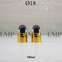 Nắp bóp quai xách Ø18 ( kèm ống thủy tinh )