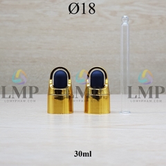 Nắp bóp quai xách Ø18 ( kèm ống thủy tinh )