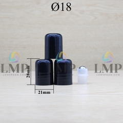 Nắp đen và nút bi lăn sắt Ø18